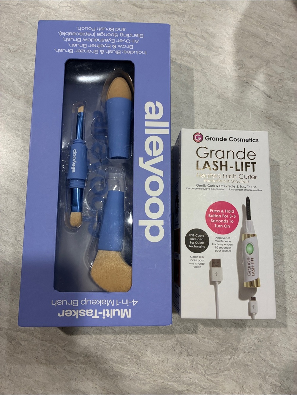 alleyoop 4-in-1 Makeup Brush Set - Blue